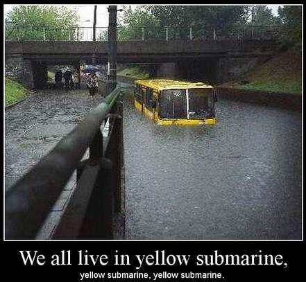 we all live in the yellow submarine - Meme by anonimouse396  Memedroid