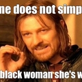 Black woman wrong