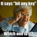 any key