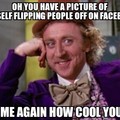 Condescending Wonka on Facebook