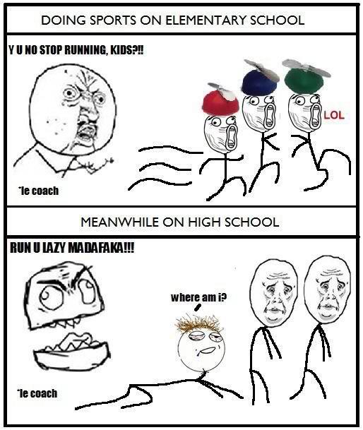 Meanwhile in highschool - meme