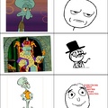 The many rage faces of Squidward