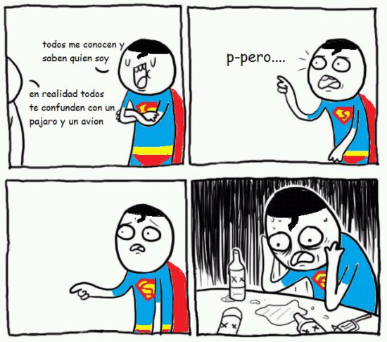 superman en depresion - meme