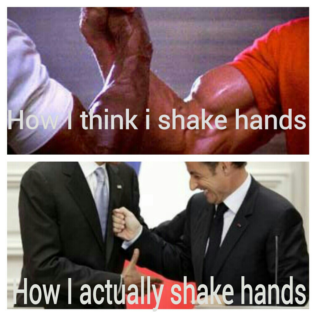 hand shaking - meme