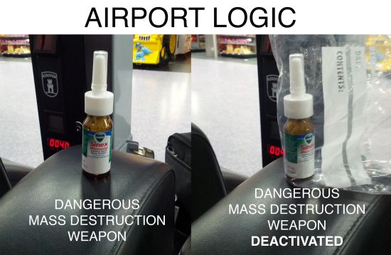 Airport logic - meme