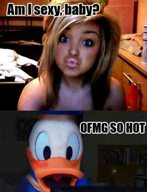 Daaaammmmnn duck face - meme