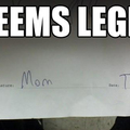 parent signature