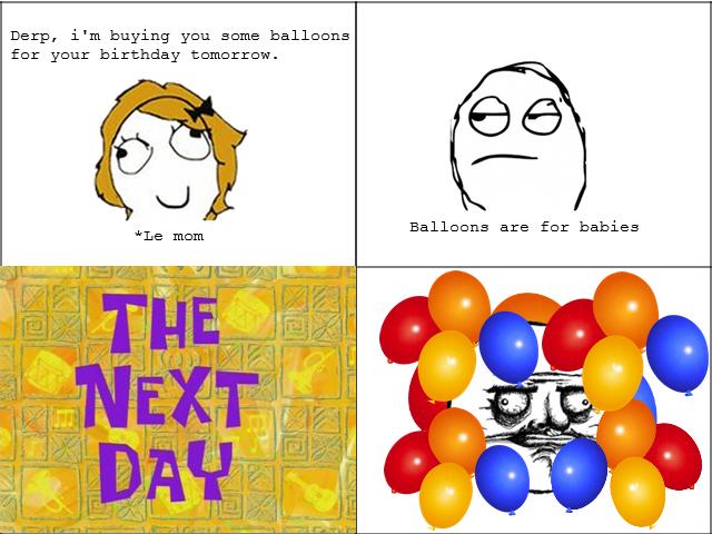 me gusta balloons - meme