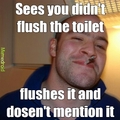 Not flushing