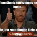 Chuck Norris` boots