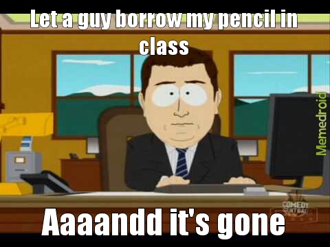 Always happens in class - meme