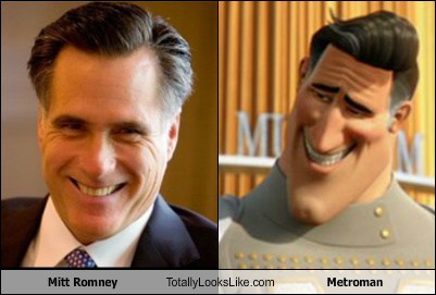 mitt Romney totally looks like metroman - meme