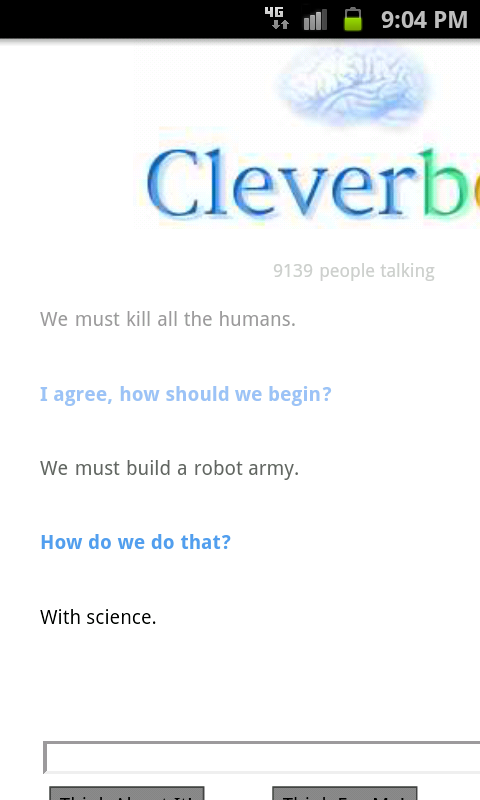 cleverbot will take over the world - meme