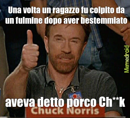 Non nominare Chuck Norris invano - meme
