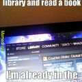 go to the library