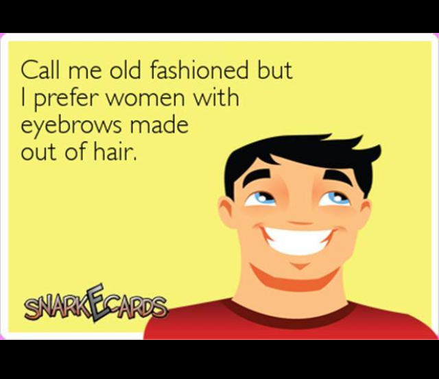 Eyebrows like real ones? - meme
