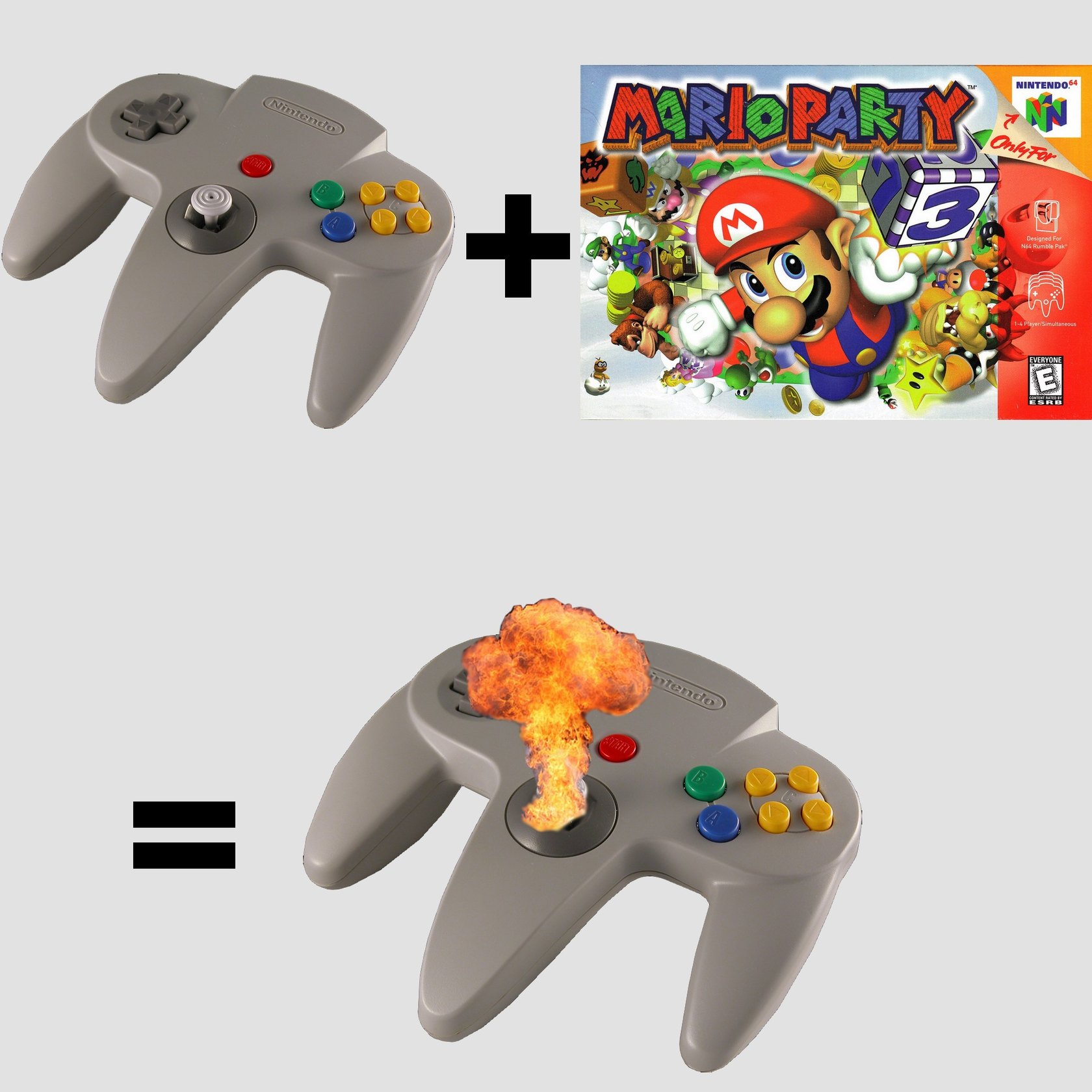 Mario Party was one of the hottest games back then - meme