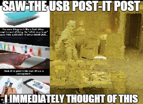 post-it usb - meme