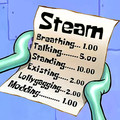 My steam bill for the month