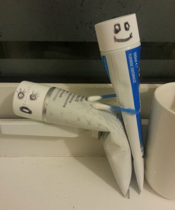 White Toothpaste... - meme