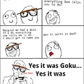 Yes it was Goku