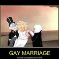 gay marriage is between a rabbit and a hunter