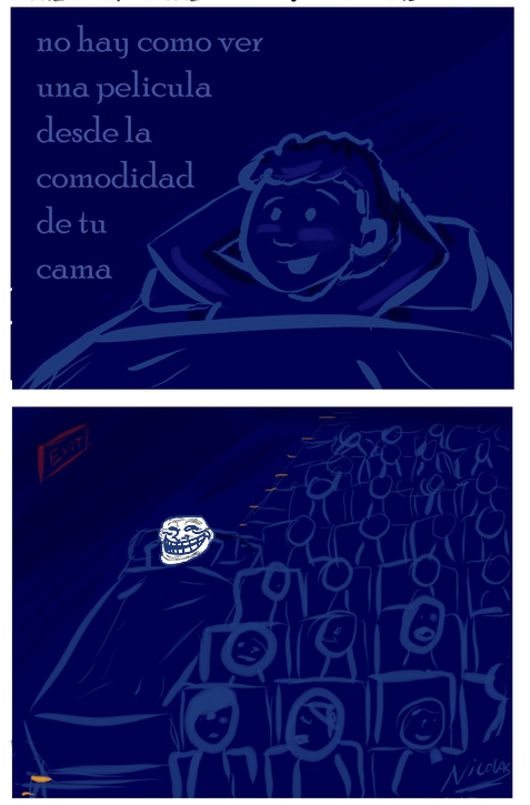 desde la comodidad de tu cama - meme