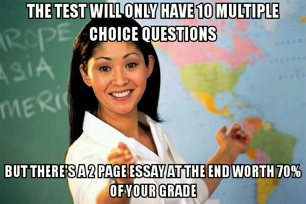 A student's worst nightmare - meme