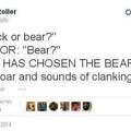 1st comment chooses Bear