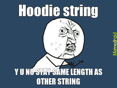 hoodie strings - meme