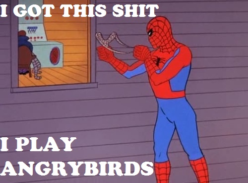 SpiderMan ANGRY BIRDS - meme