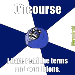 Terms and conditions - meme