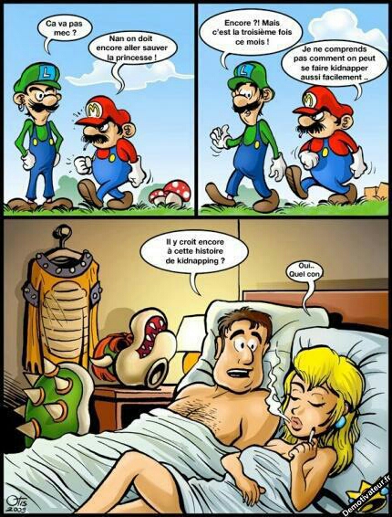 Mario et Peach - meme
