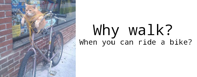 Why walk? - meme