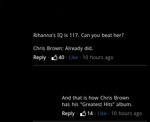 tell me a joke about Chris Brown - meme
