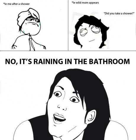 its raining - meme