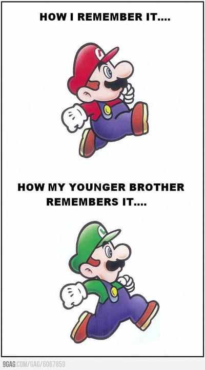 Why I loved being the older brother - meme