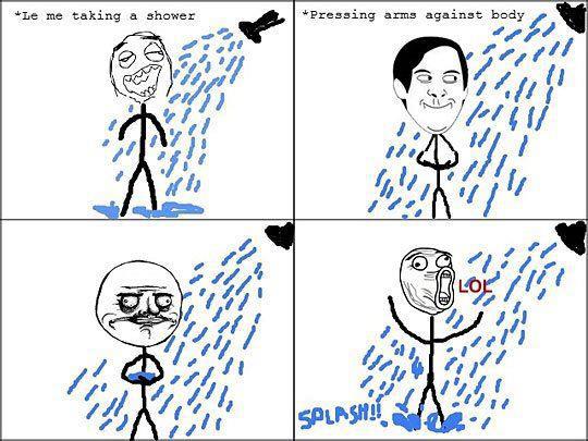 shower rage - meme