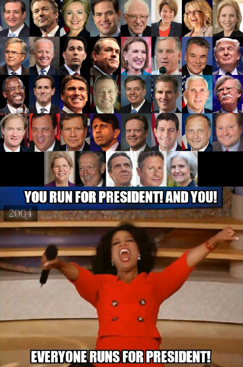 EVERYONE RUNS FOR PRESIDENT!!! - meme