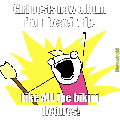 Beach trip - meme
