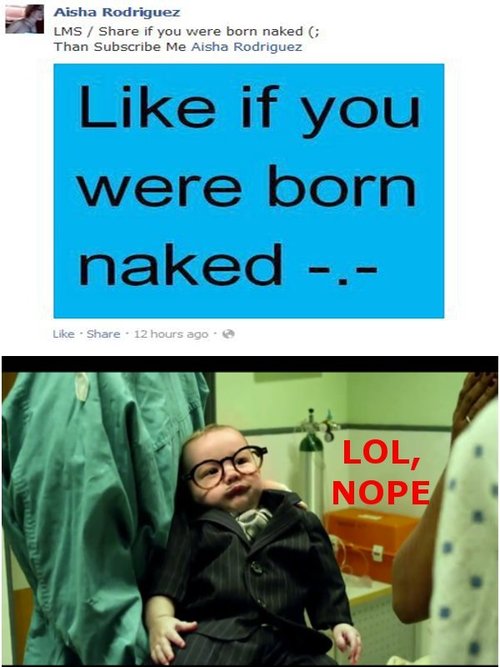 hipster baby wore clothes before it was cool - meme