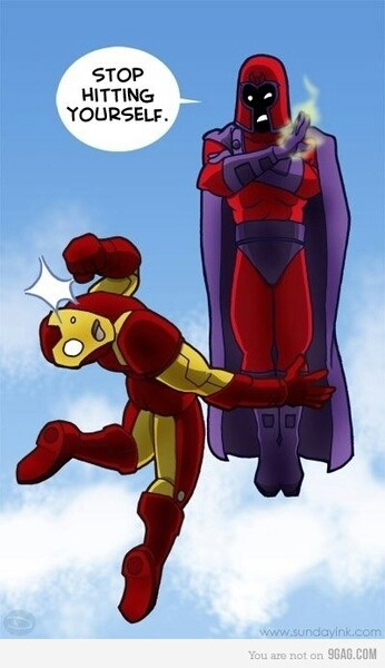 Iron Man vs. Magnito - meme