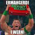 Cena won the mitb, but not the WWE championship