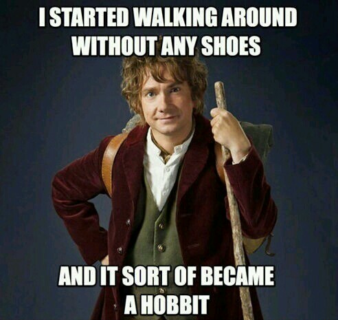Hobbit feet - meme