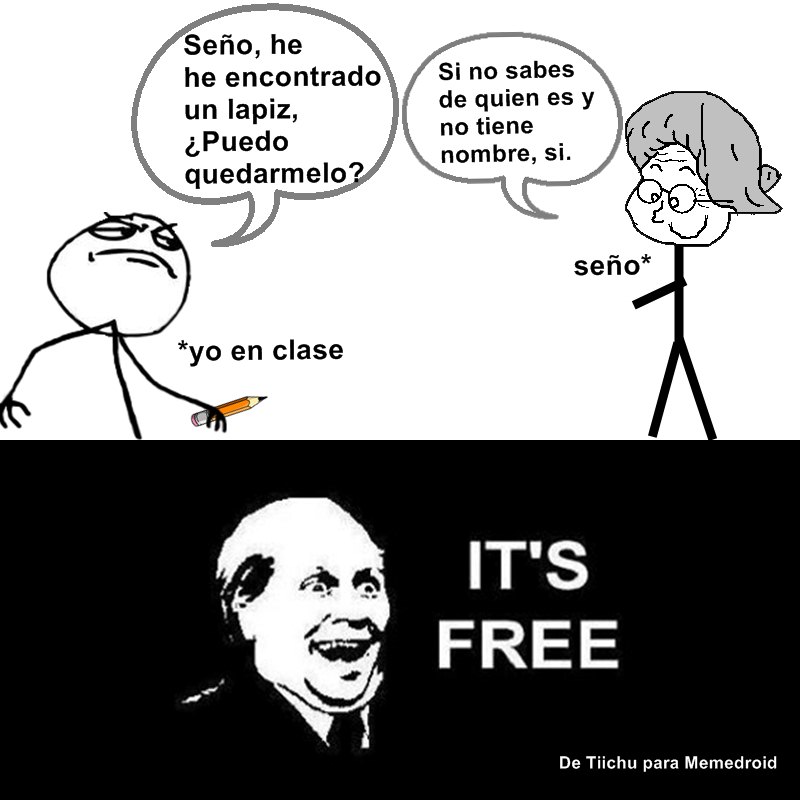 lapiz free - meme