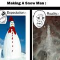 Snow man fail