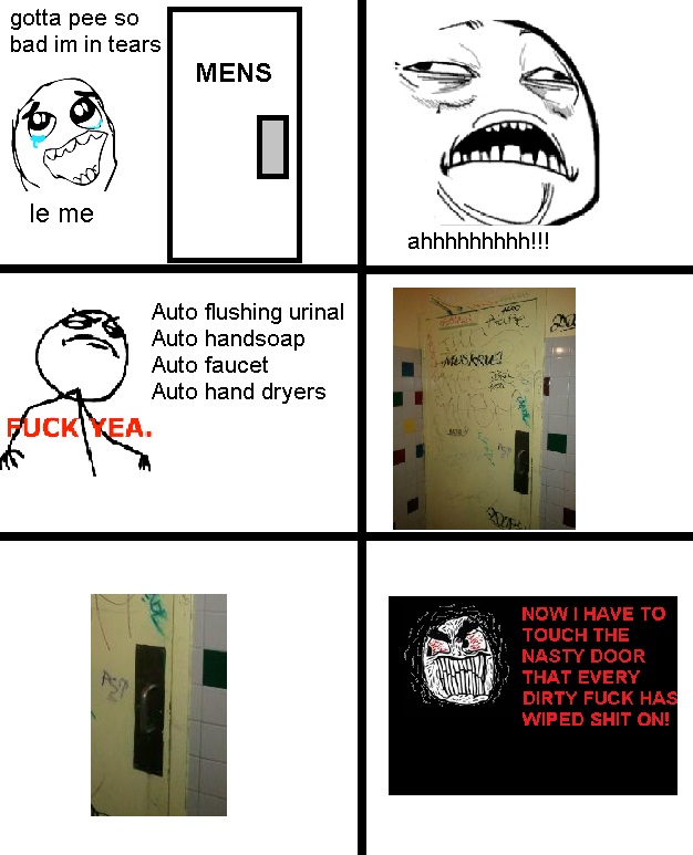 I pissed on that door handle... - meme