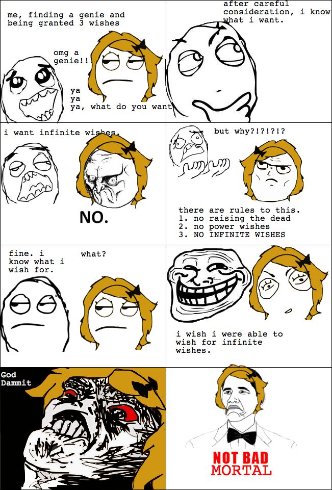 Not bad mortal. - meme
