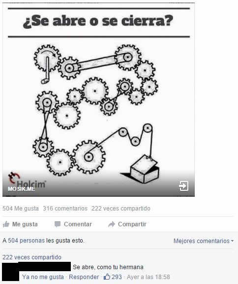 Se abre o cierra - meme