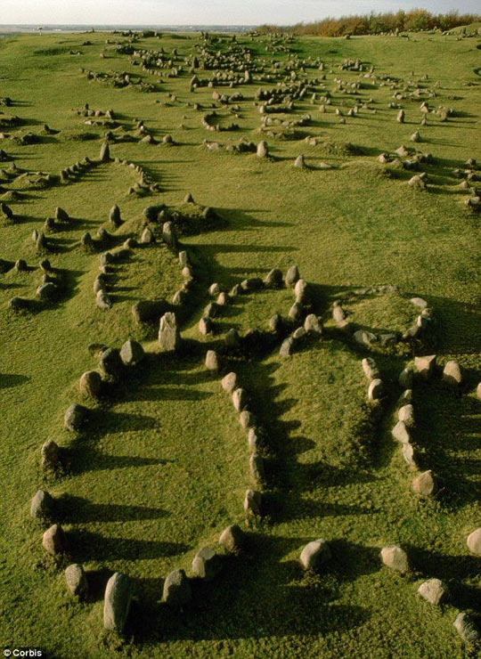 Viking Burial Mounds in Denmark  - meme